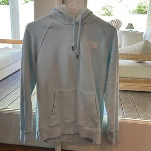 Blue women’s North Face sweatshirt. Size small.